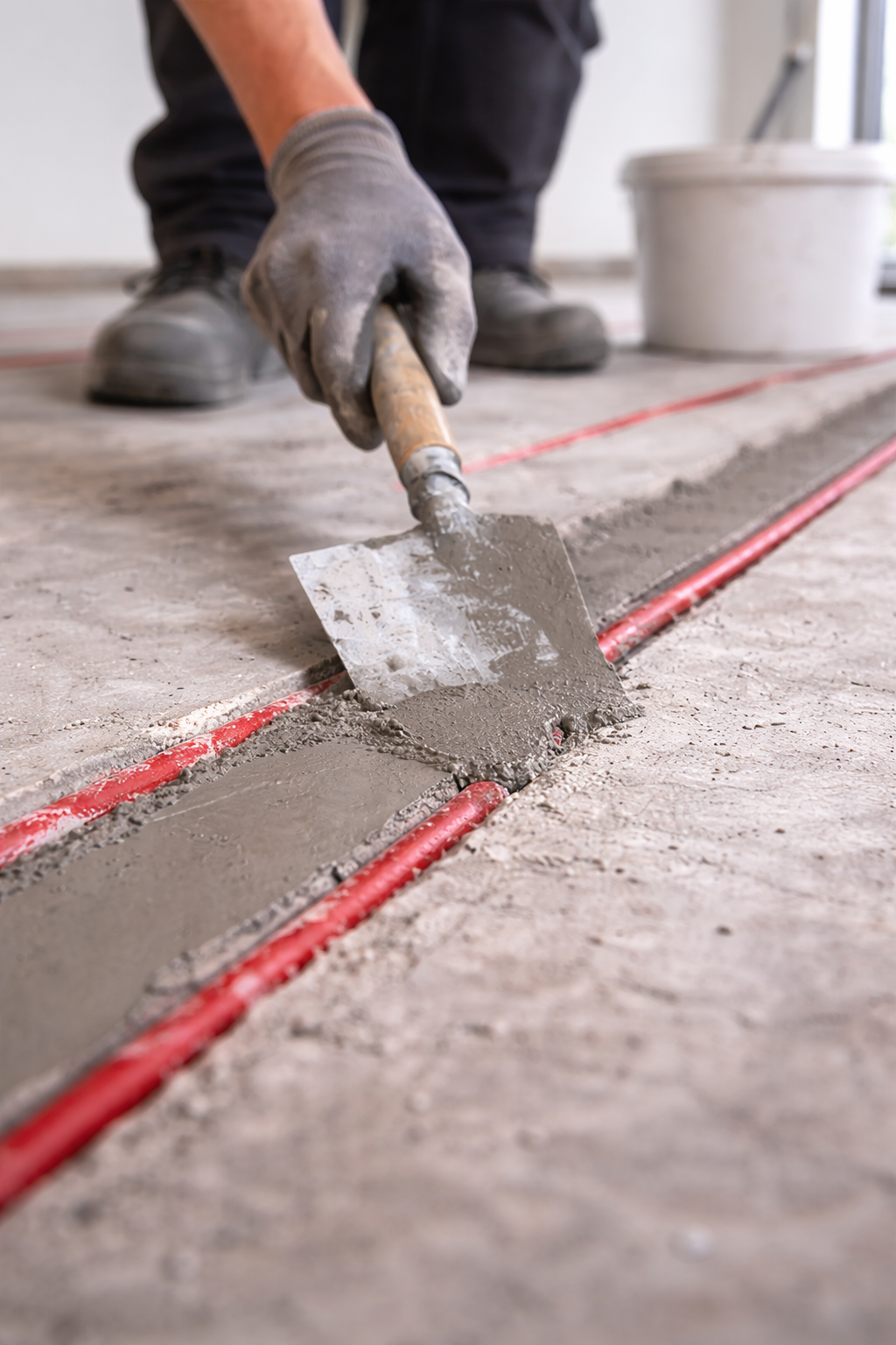 vloer verwarming dichtsmeren