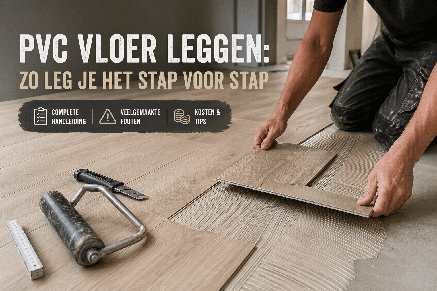 PVC vloer leggen: stappenplan voor zelf leggen