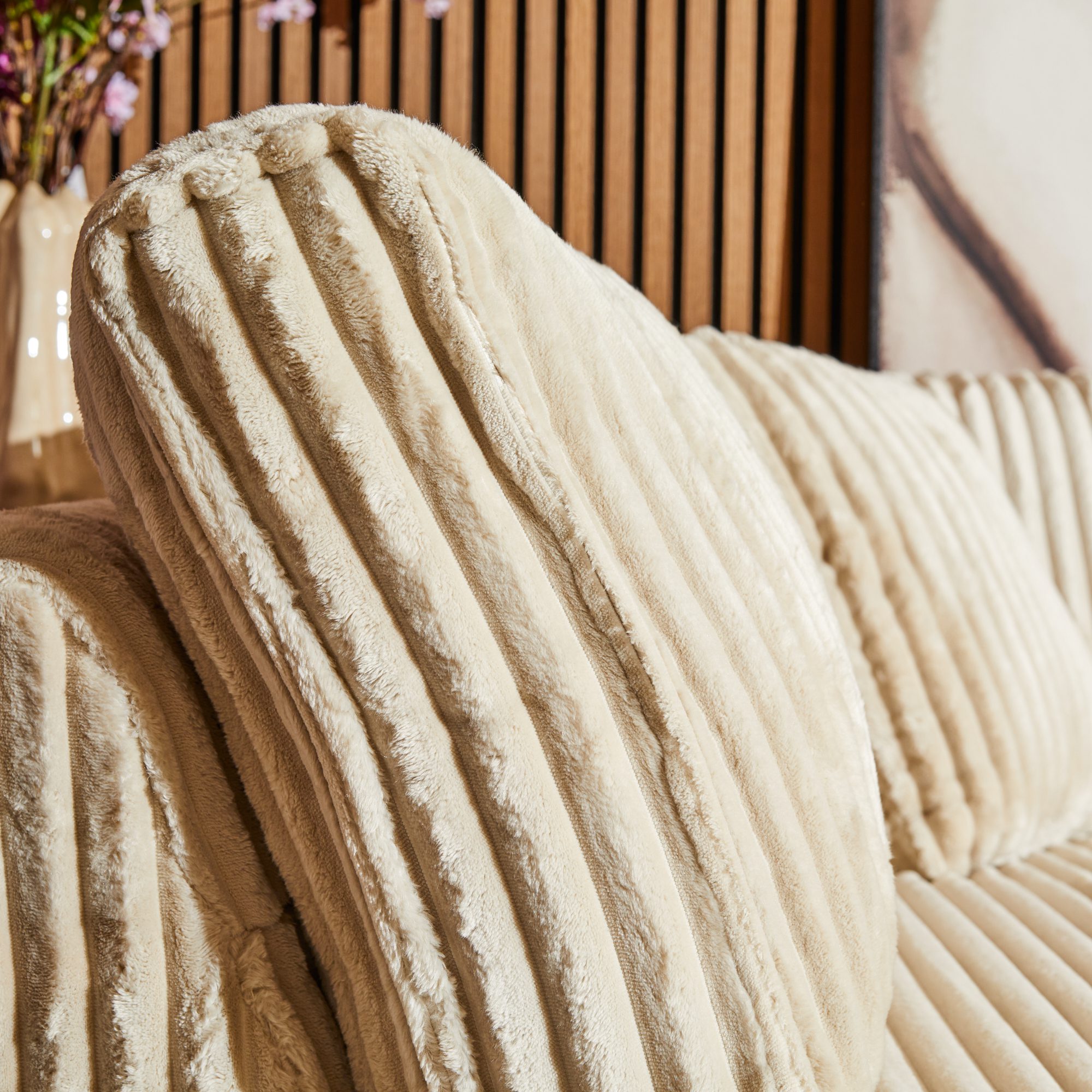 Beige Teddy Hoekbank met Divan Rechts | MySofa 2,5-zits - Afbeelding 6